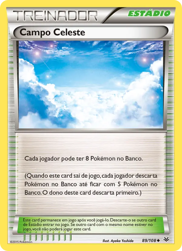 Carta Campo Celeste, número 89/108 da coleção Céus Estrondosos