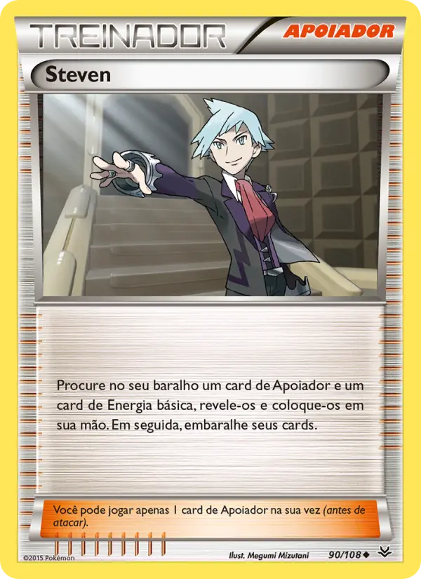 Carta Steven, número 90/108 da coleção Céus Estrondosos