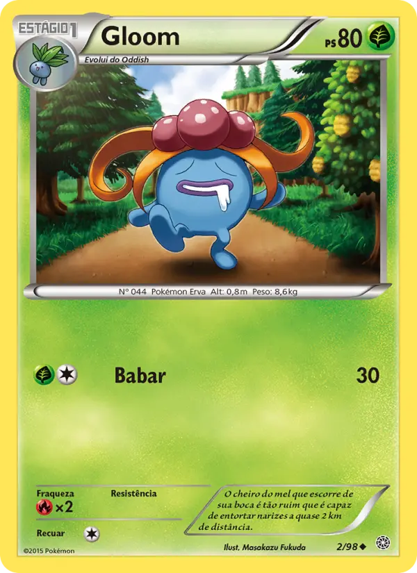 Carta Gloom, número 2/98 da coleção Origens Ancestrais