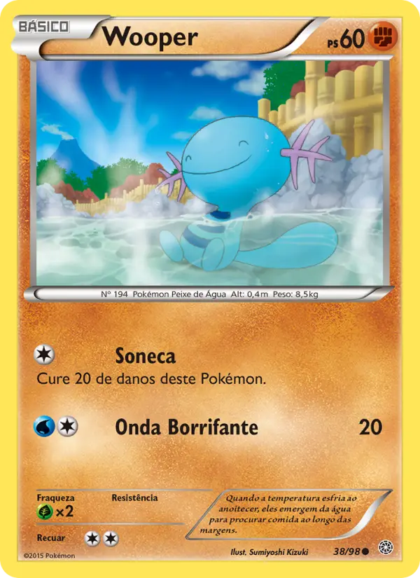 Carta Wooper, número 38/98 da coleção Origens Ancestrais