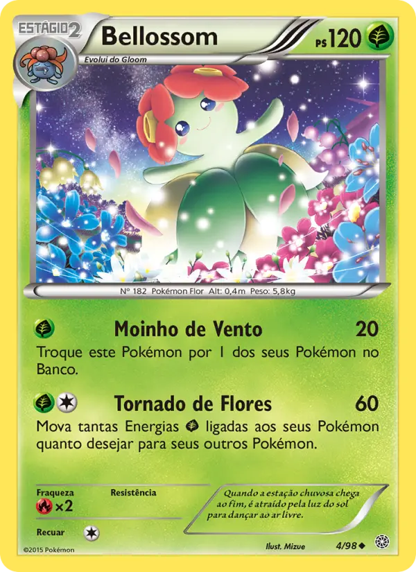 Carta Bellossom, número 4/98 da coleção Origens Ancestrais