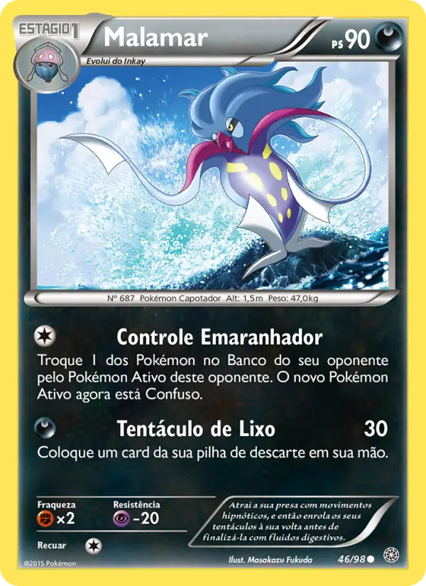Carta Malamar, número 46/98 da coleção Origens Ancestrais