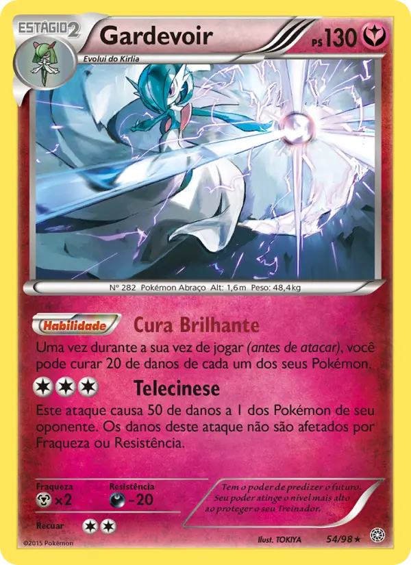 Carta Gardevoir, número 54/98 da coleção Origens Ancestrais