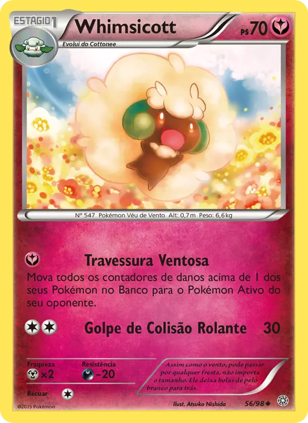 Carta Whimsicott, número 56/98 da coleção Origens Ancestrais