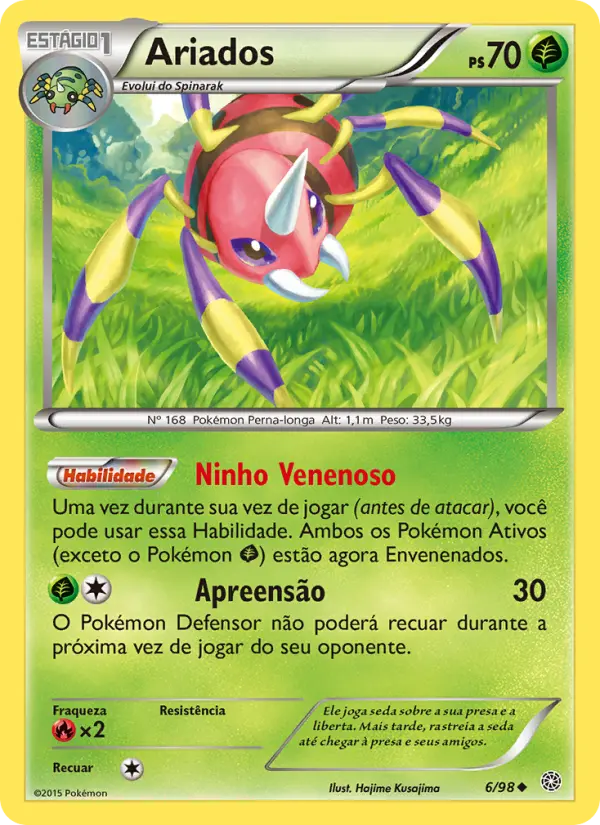 Carta Ariados, número 6/98 da coleção Origens Ancestrais