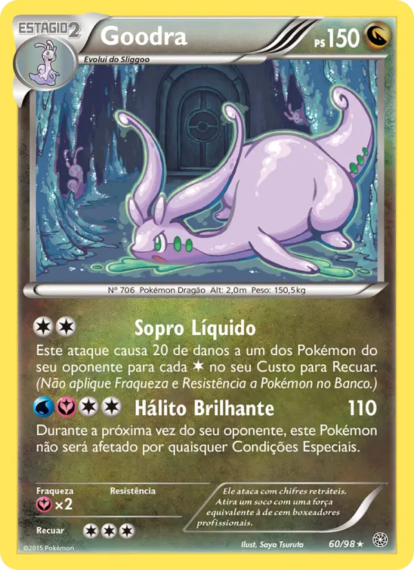 Carta Goodra, número 60/98 da coleção Origens Ancestrais