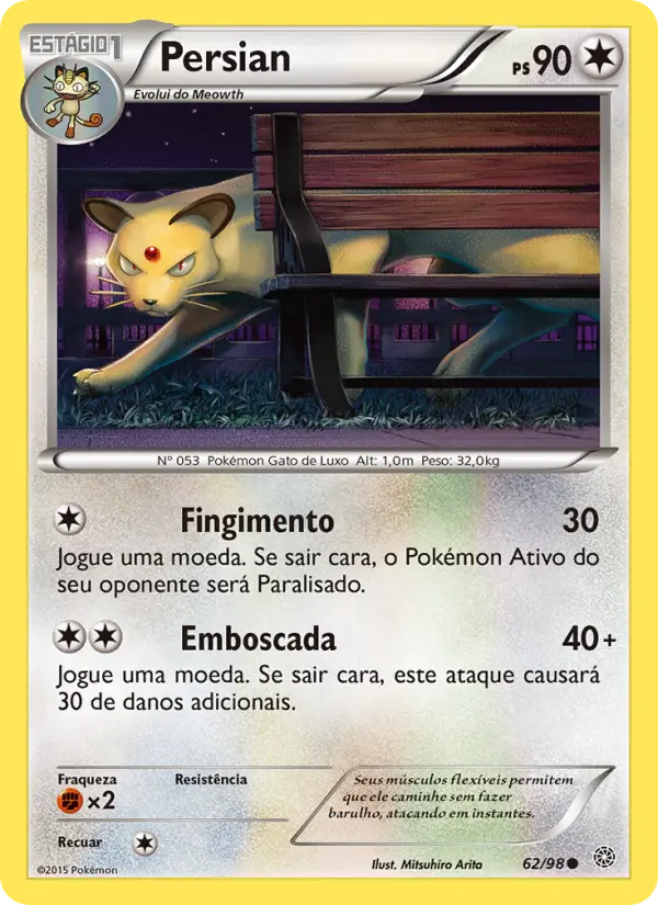 Carta Persian, número 62/98 da coleção Origens Ancestrais