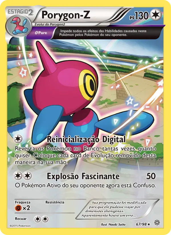 Carta Porygon-Z, número 67/98 da coleção Origens Ancestrais