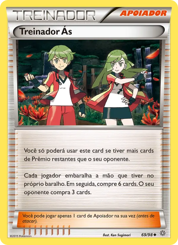Carta Treinador Ás, número 69/98 da coleção Origens Ancestrais