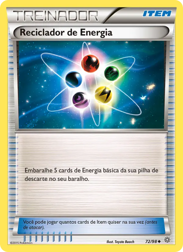 Carta Reciclador de Energia, número 72/98 da coleção Origens Ancestrais