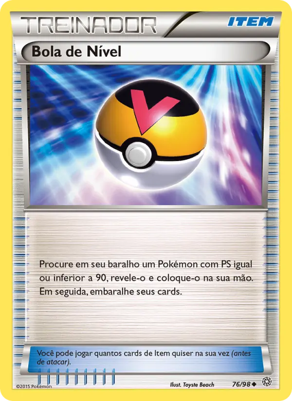 Carta Bola de Nível, número 76/98 da coleção Origens Ancestrais