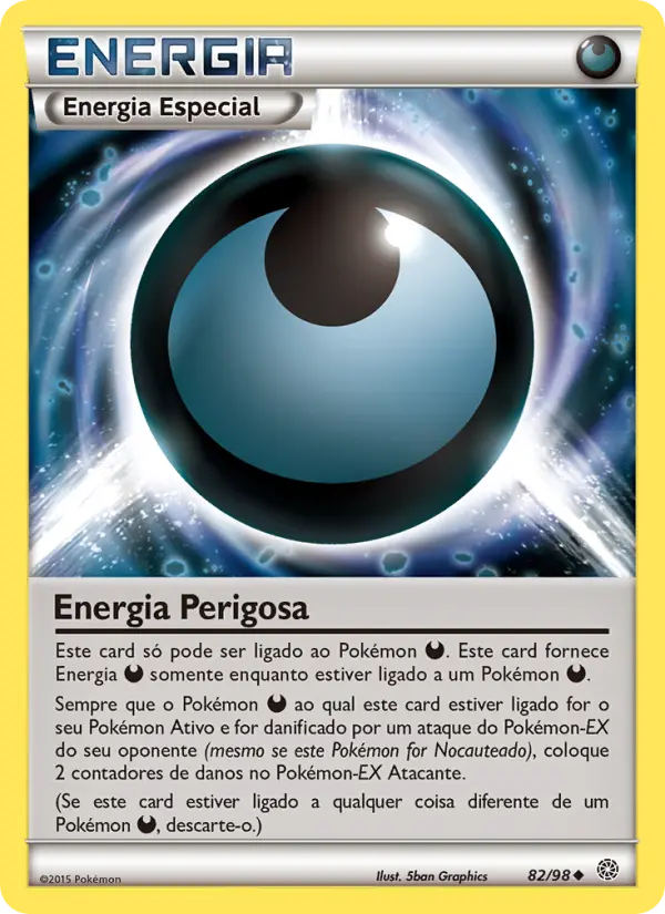 Carta Energia Perigoso, número 82/98 da coleção Origens Ancestrais
