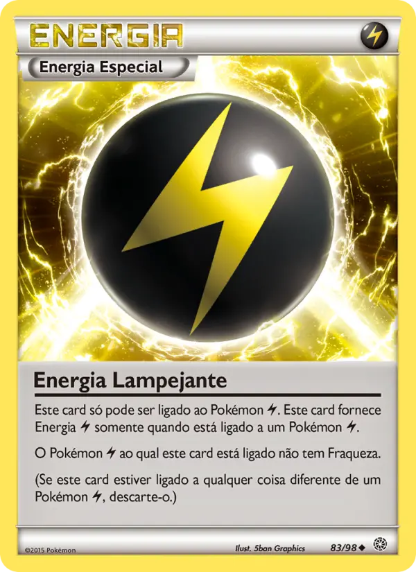 Carta Energia Lampejante, número 83/98 da coleção Origens Ancestrais