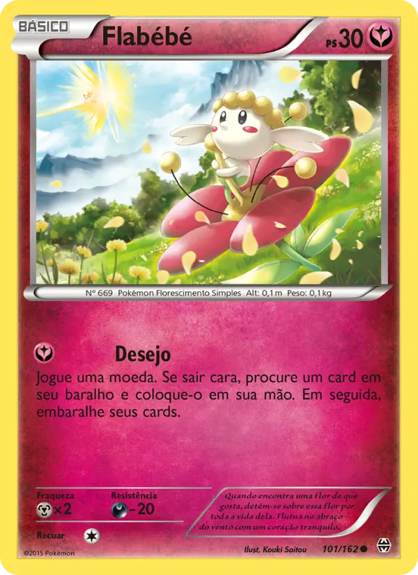 Carta Flabébé, número 101/162 da coleção Turbo Revolução