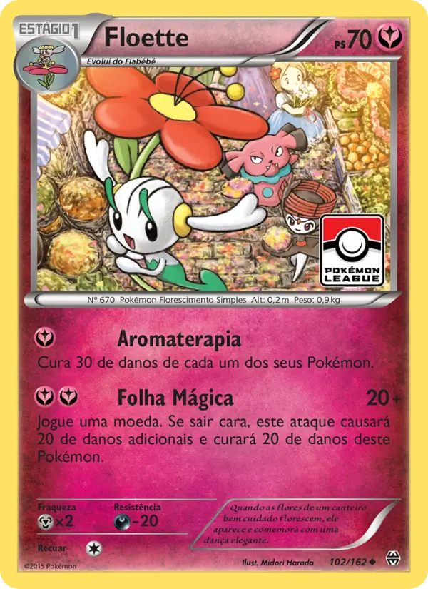 Carta Floette, número 102/162 da coleção Turbo Revolução