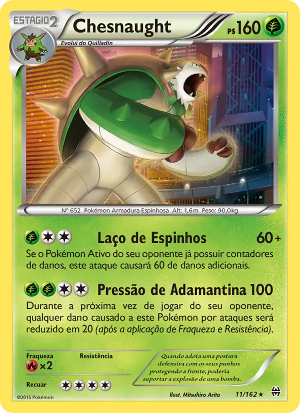 Carta Chesnaught, número 11/162 da coleção Turbo Revolução
