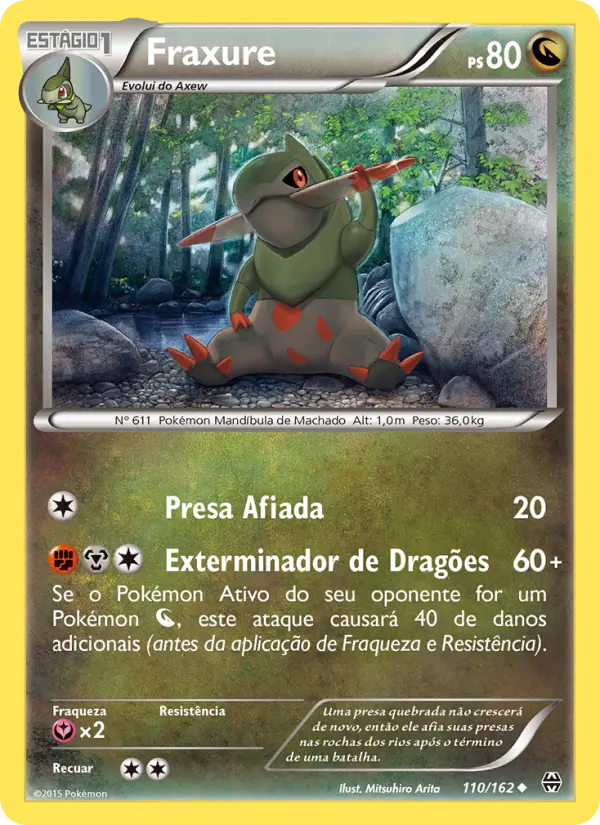 Carta Fraxure, número 110/162 da coleção Turbo Revolução