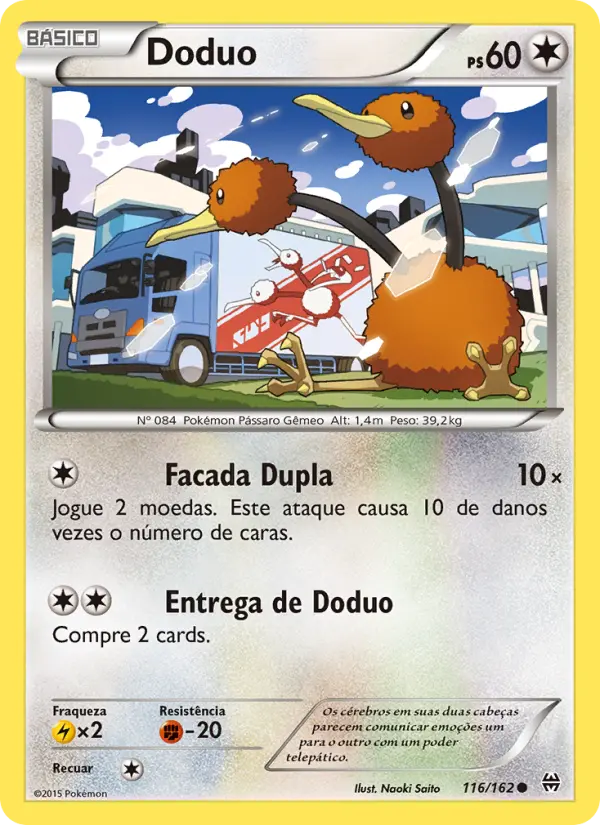 Carta Doduo, número 116/162 da coleção Turbo Revolução