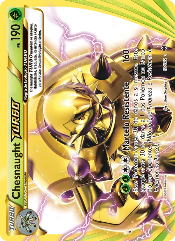 Carta Chesnaught TURBO, número 12/162 da coleção Turbo Revolução