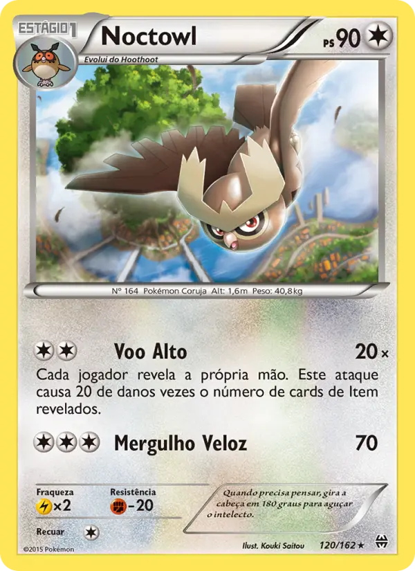 Carta Noctowl, número 120/162 da coleção Turbo Revolução