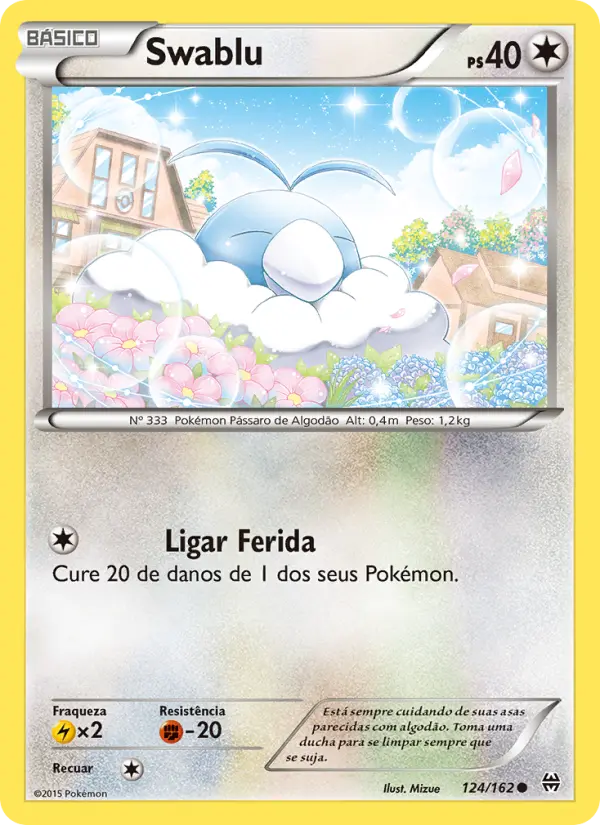 Carta Swablu, número 124/162 da coleção Turbo Revolução
