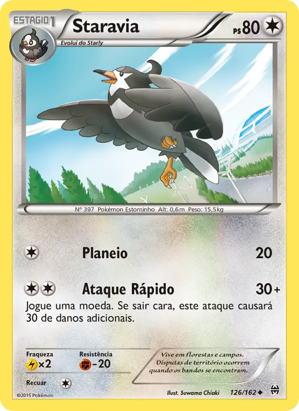 Carta Staravia, número 126/162 da coleção Turbo Revolução
