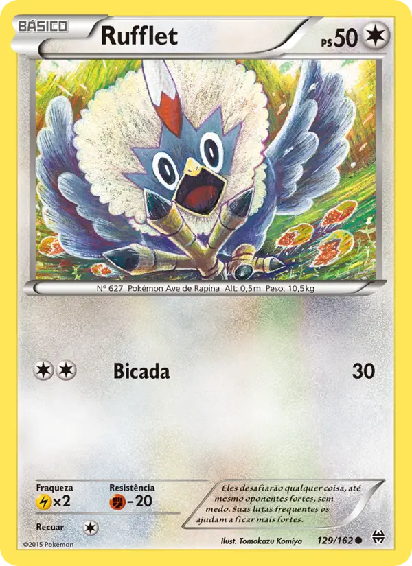 Carta Rufflet, número 129/162 da coleção Turbo Revolução