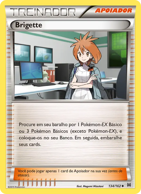 Carta Brigette, número 134/162 da coleção Turbo Revolução