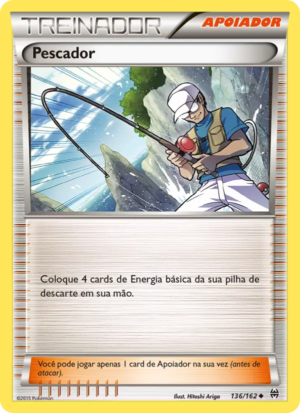 Carta Pescador, número 136/162 da coleção Turbo Revolução