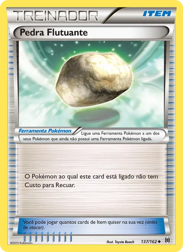 Carta Pedra Flutuante, número 137/162 da coleção Turbo Revolução