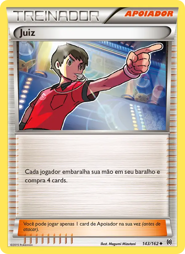 Carta Juiz, número 143/162 da coleção Turbo Revolução