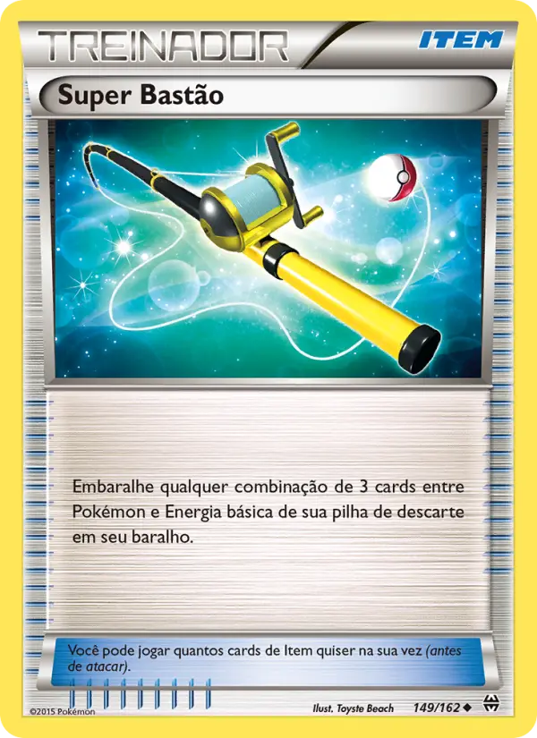 Carta Super Bastão, número 149/162 da coleção Turbo Revolução