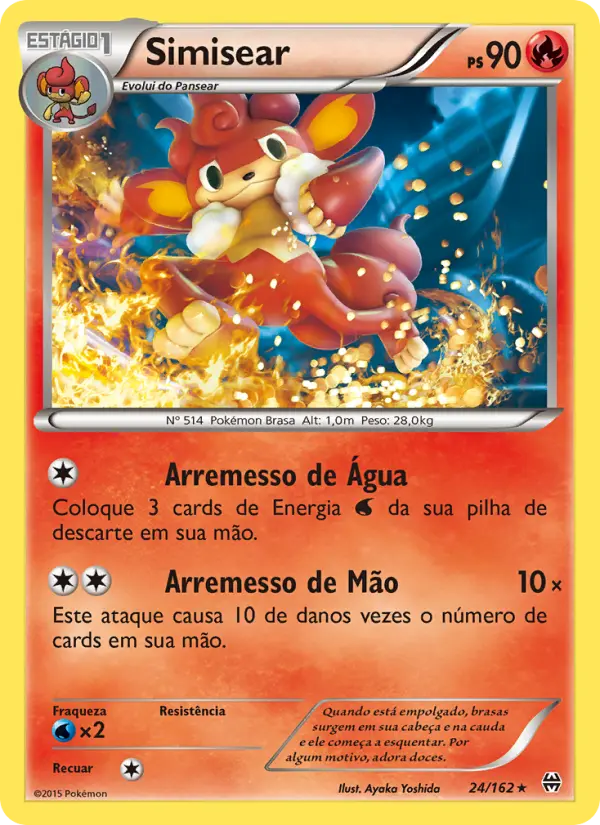 Carta Simisear, número 24/162 da coleção Turbo Revolução