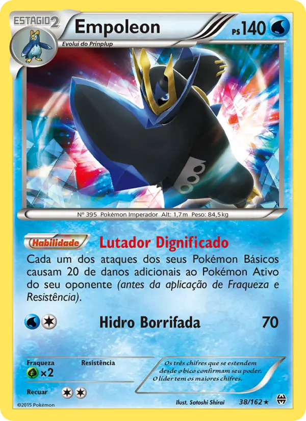 Carta Empoleon, número 38/162 da coleção Turbo Revolução