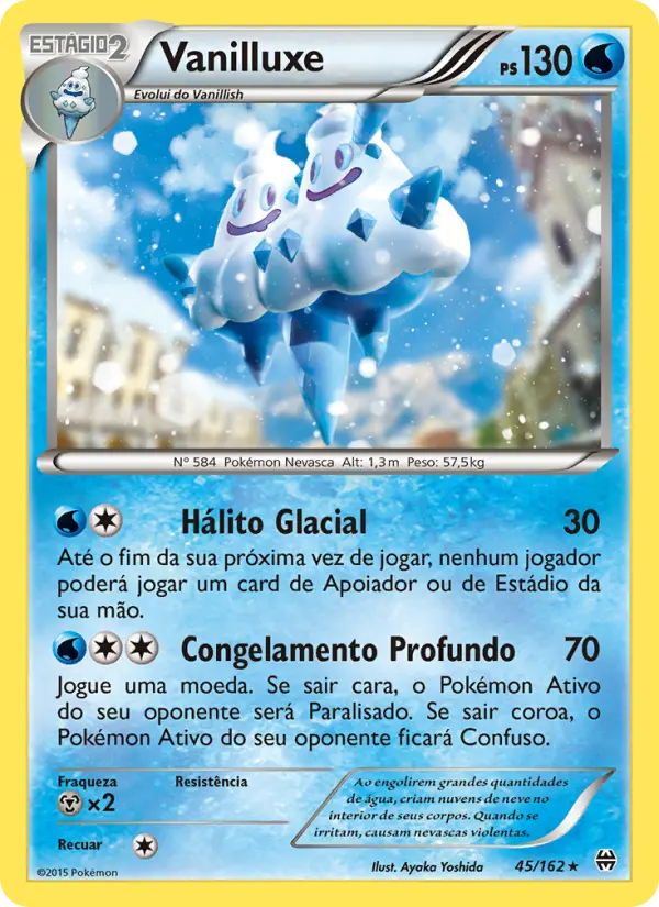 Carta Vanilluxe, número 45/162 da coleção Turbo Revolução