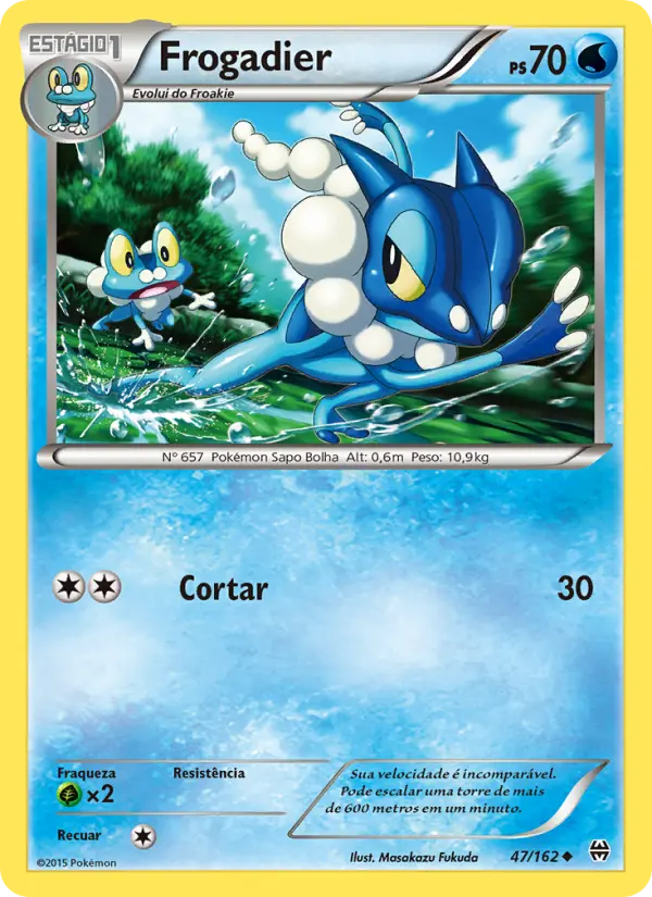 Carta Frogadier, número 47/162 da coleção Turbo Revolução