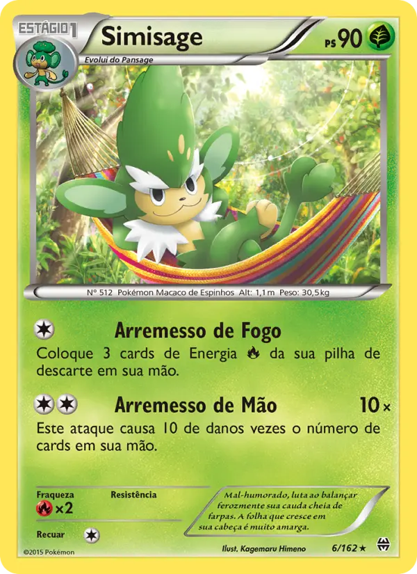 Carta Simisage, número 6/162 da coleção Turbo Revolução