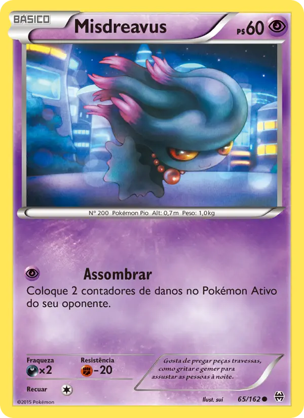 Carta Misdreavus, número 65/162 da coleção Turbo Revolução