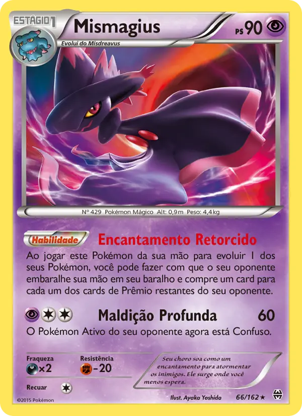 Carta Mismagius, número 66/162 da coleção Turbo Revolução