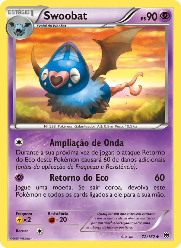 Carta Swoobat, número 72/162 da coleção Turbo Revolução