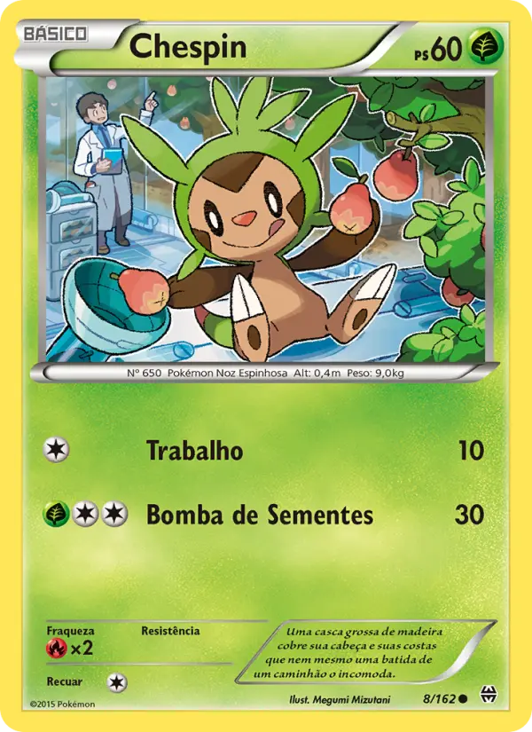 Carta Chespin, número 8/162 da coleção Turbo Revolução