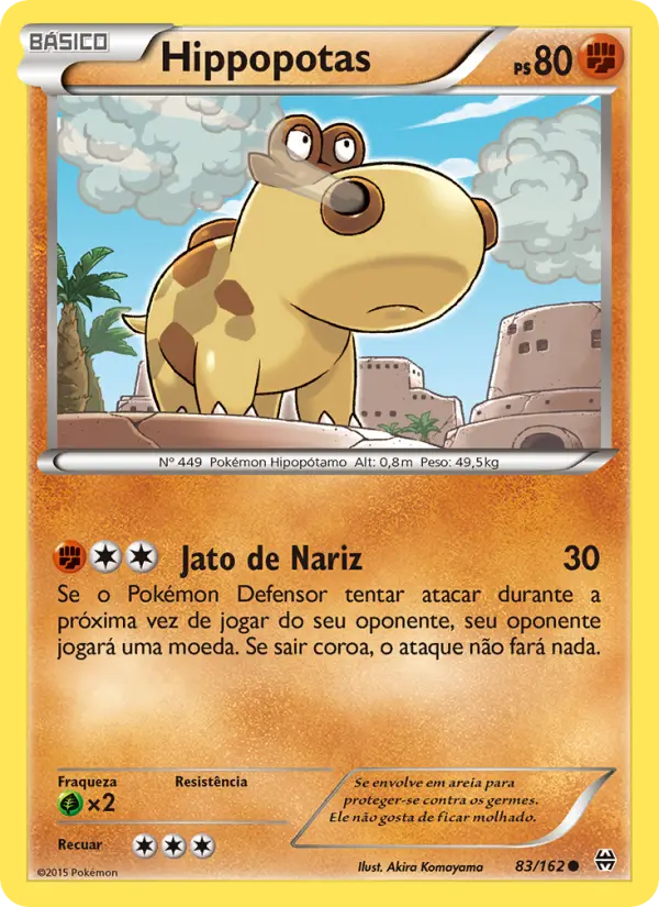 Carta Hippopotas, número 83/162 da coleção Turbo Revolução