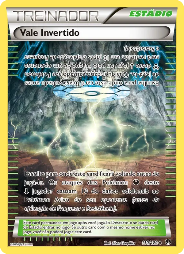 Carta Vale Invertido, número 110/122 da coleção Turbo Colisão