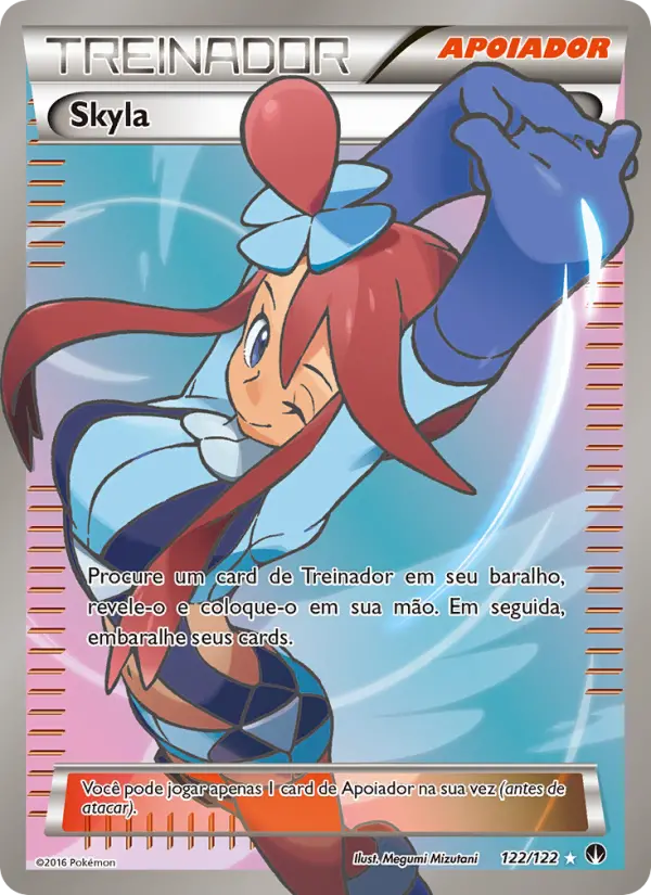 Carta Skyla, número 122/122 da coleção Turbo Colisão