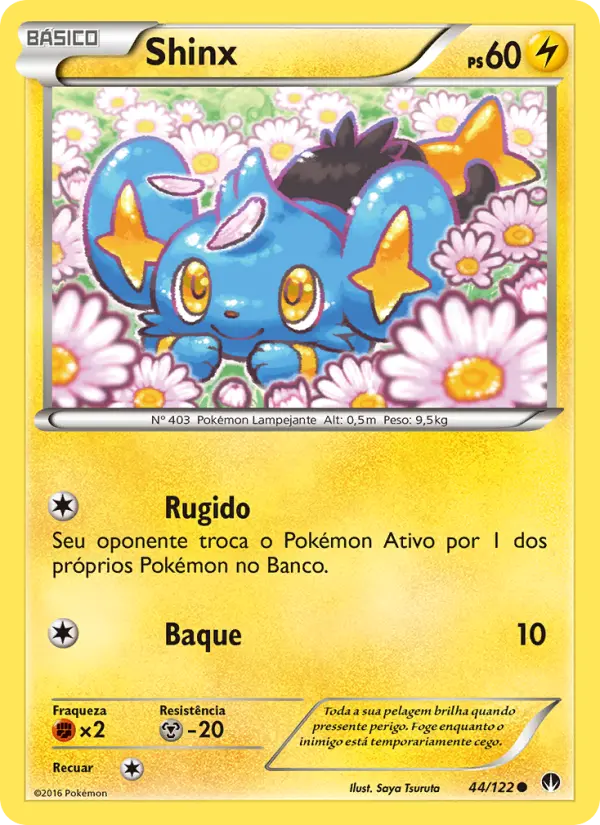 Carta Shinx, número 44/122 da coleção Turbo Colisão