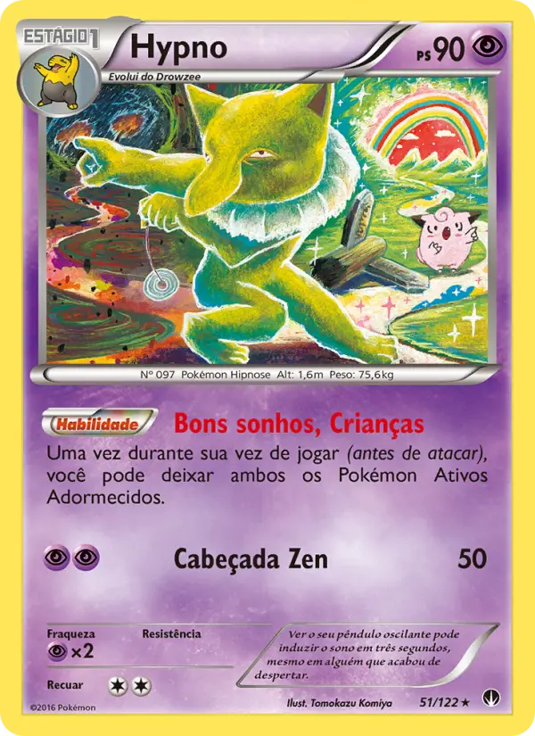Carta Hypno, número 51/122 da coleção Turbo Colisão