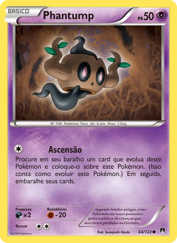 Carta Phantump, número 64/122 da coleção Turbo Colisão