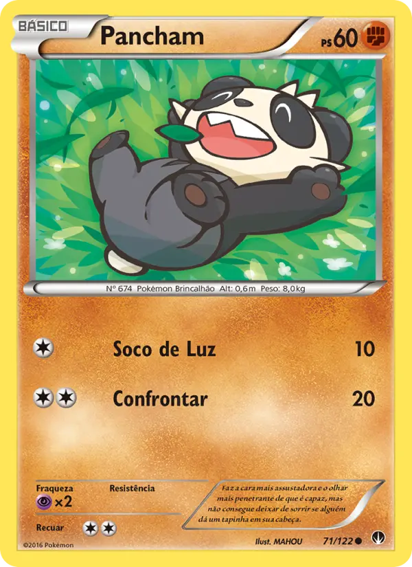 Carta Pancham, número 71/122 da coleção Turbo Colisão