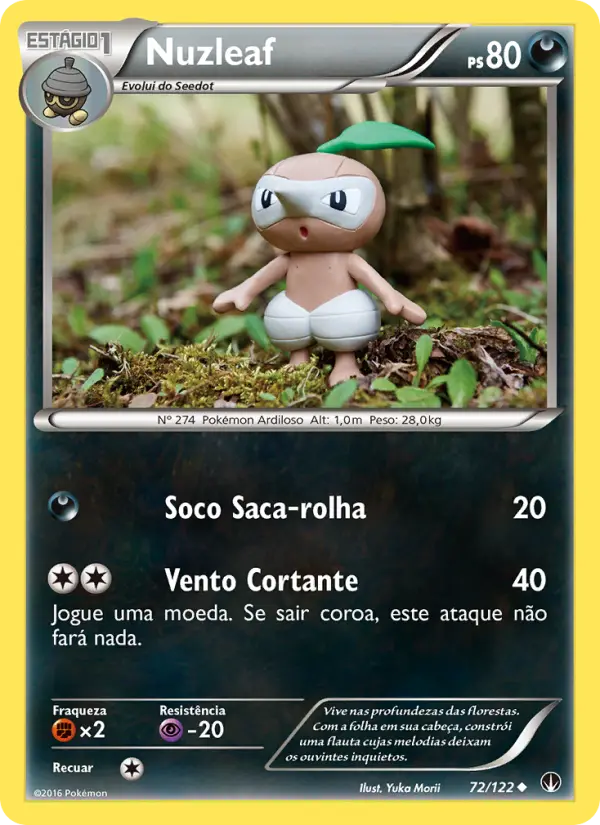 Carta Nuzleaf, número 72/122 da coleção Turbo Colisão