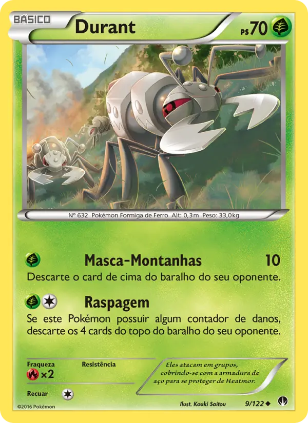 Carta Durant, número 9/122 da coleção Turbo Colisão